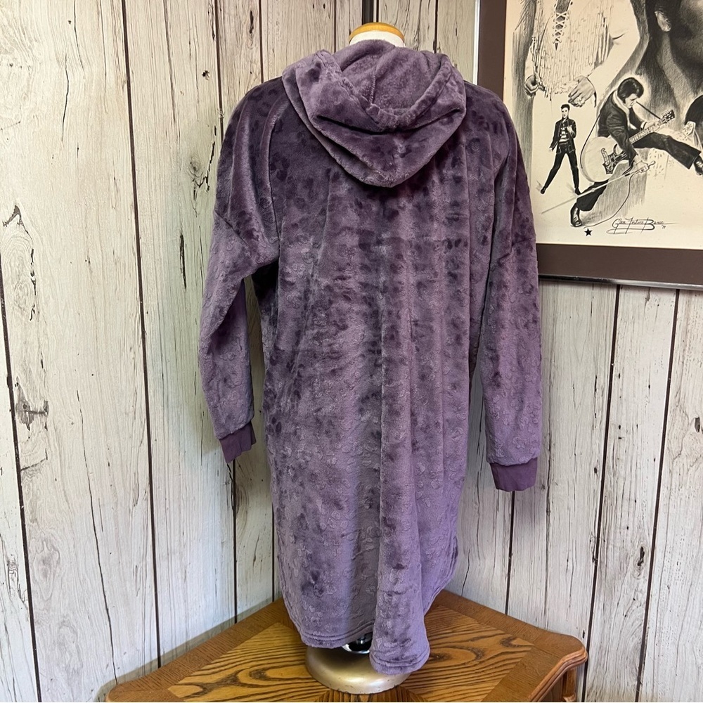 Denver Hayes Purple Oversized Cozy Lounge Sweater Nightdress Women’s Size XL - Picture 6 of 9